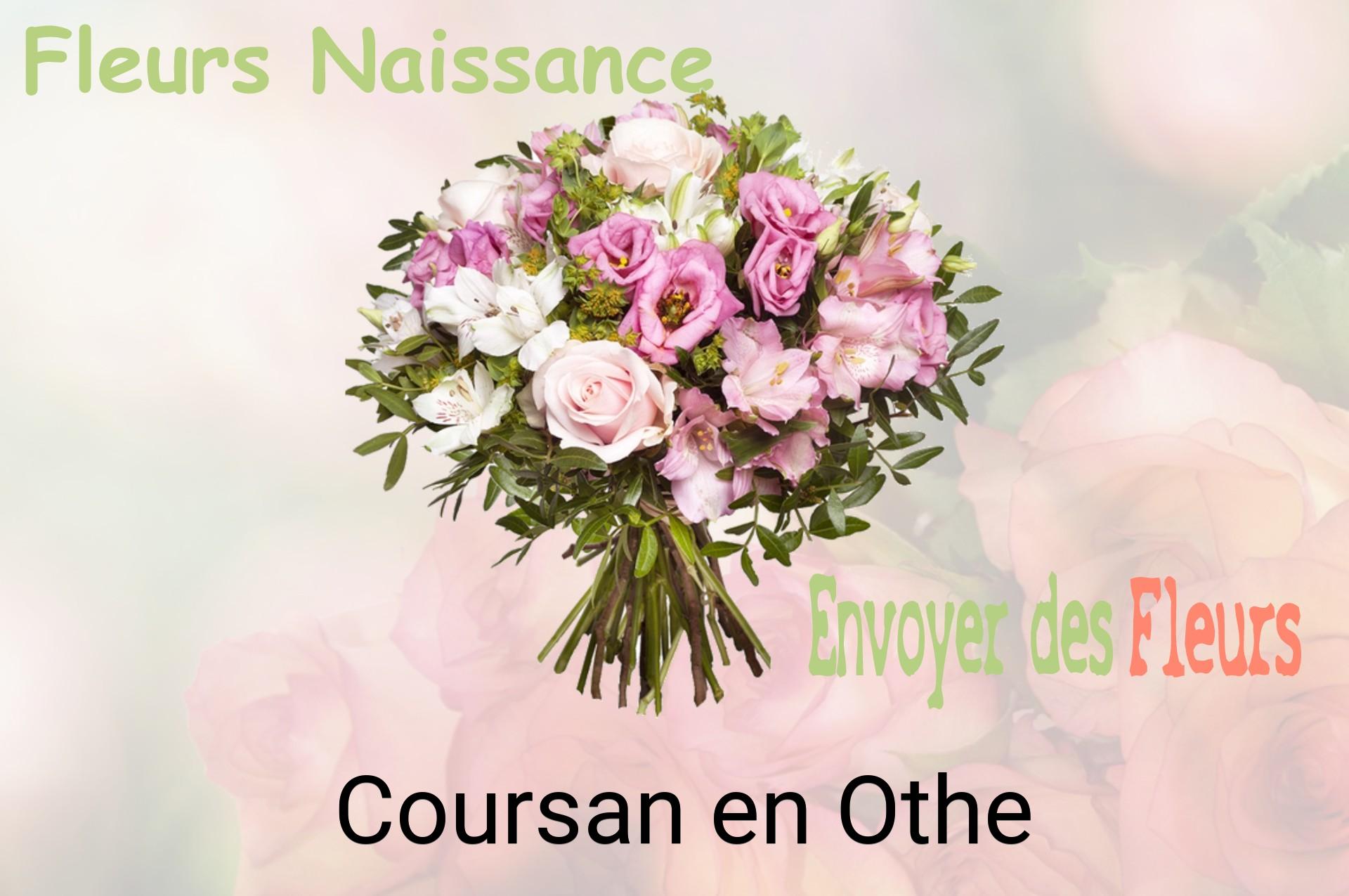 Bouquet de fleurs de naissance livré à Coursan-en-Othe